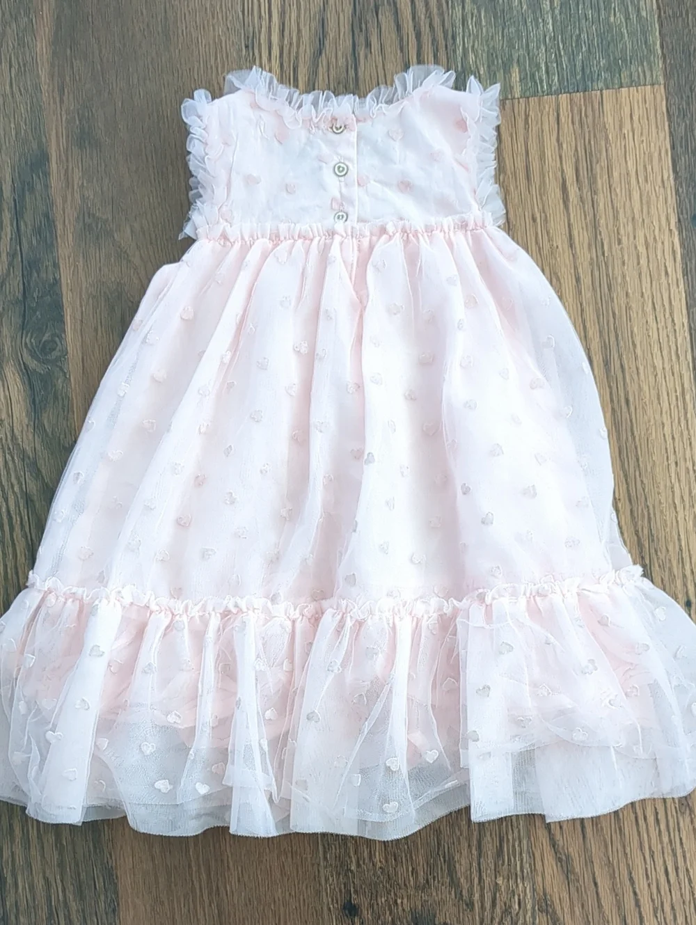 Girls' Pink Heart Ruffle Isaac Mizrahi Fancy Birthday? Party Dress, Size 4T